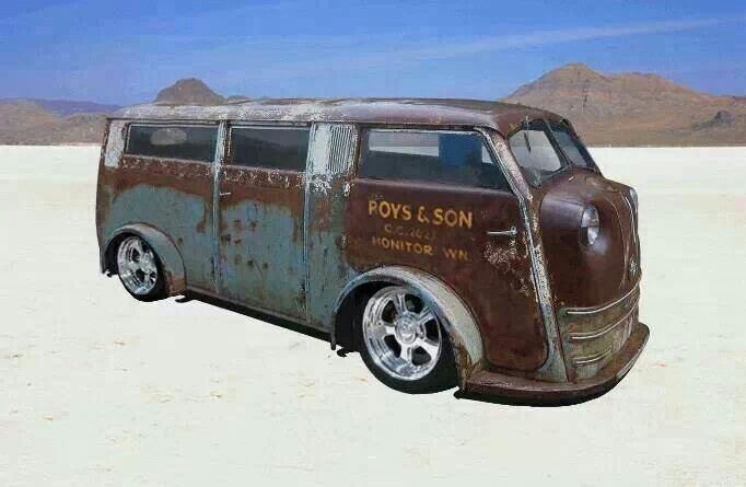 old custom vans